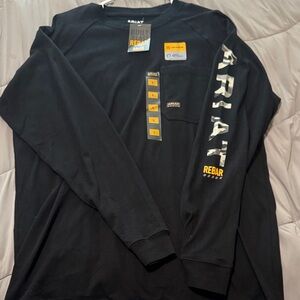 Ariat Men's Black and Gold Long Sleeve Tee